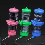 Trade Shop - Borraccia Criceti Piccoli Animali 125ml Acciaio Plastica Design Sfera Antigoccia -