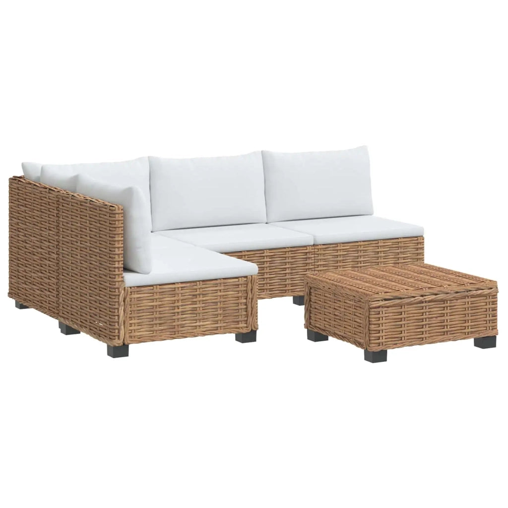 5 pz Set Lounge in Rattan con Cuscini GENDT Rattan naturale 3429872