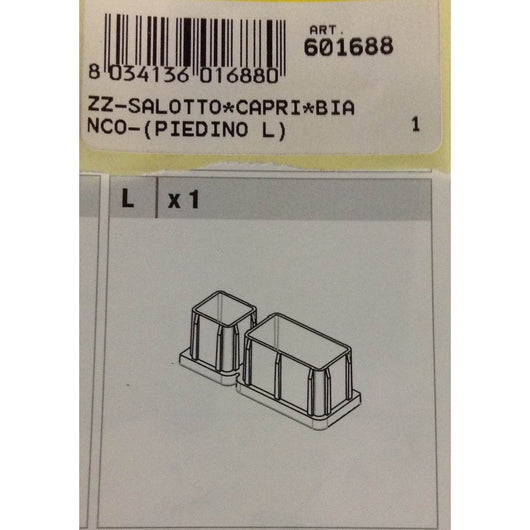 salotto capri bianco-(piedino l) cod:ferx.601688
