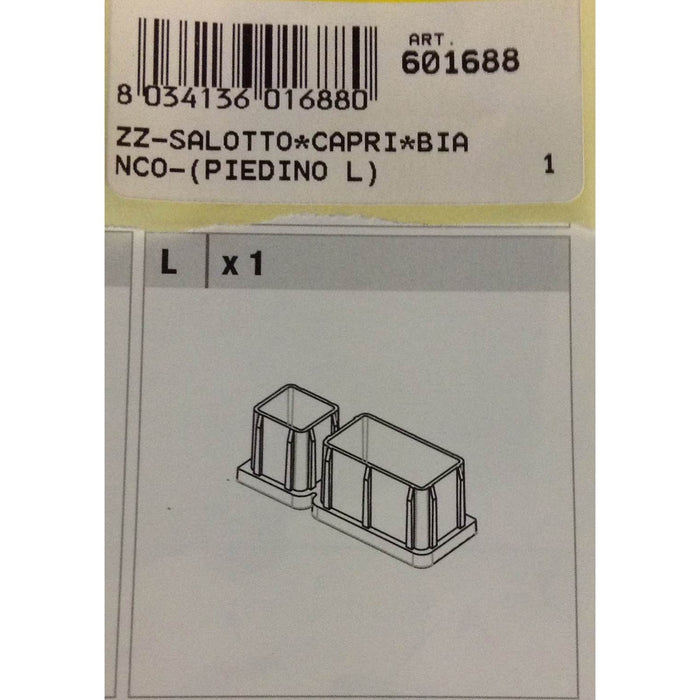 salotto capri bianco-(piedino l) cod:ferx.601688