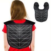 Kraag di protezione per capelli in silicone, impermeabile, capigliatura professionale, protezione collo per parrucchiere, protezione collo per stilista, guaina per capelli per salone (nero)