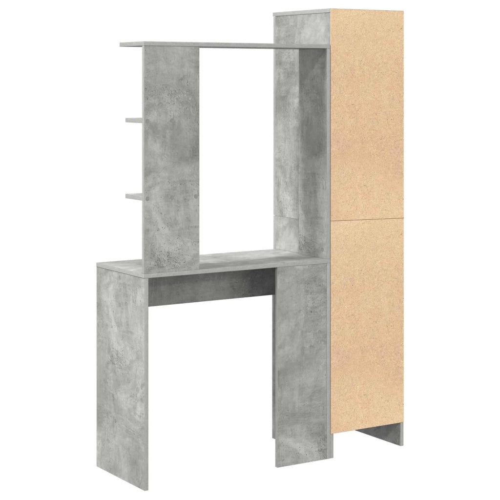 Scrivania | Tavolo da Ufficio 2 pz Grigio cemento