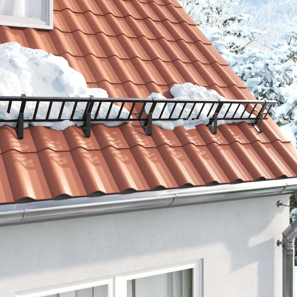 Supporto per guardia della neve 6 pz Nero 29,5 x 3 x 34,5 cm CFW4828098