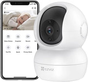 Camera IP Wi-Fi per Interno con Risoluzione 1080P, Rilevamento Movimento, Visione Notturna IR e Altoparlanti a Due Vie