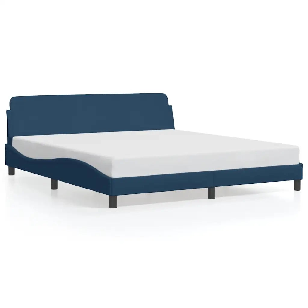 Giroletto con Testiera Dover Blu 180x200 cm Tessuto 373231