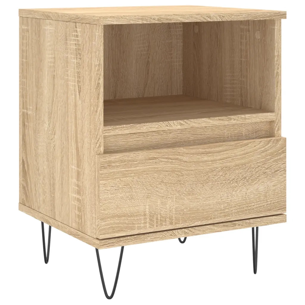 Comodino Rovere Sonoma 40x35x50 cm in Legno Multistratocod mxl 102496
