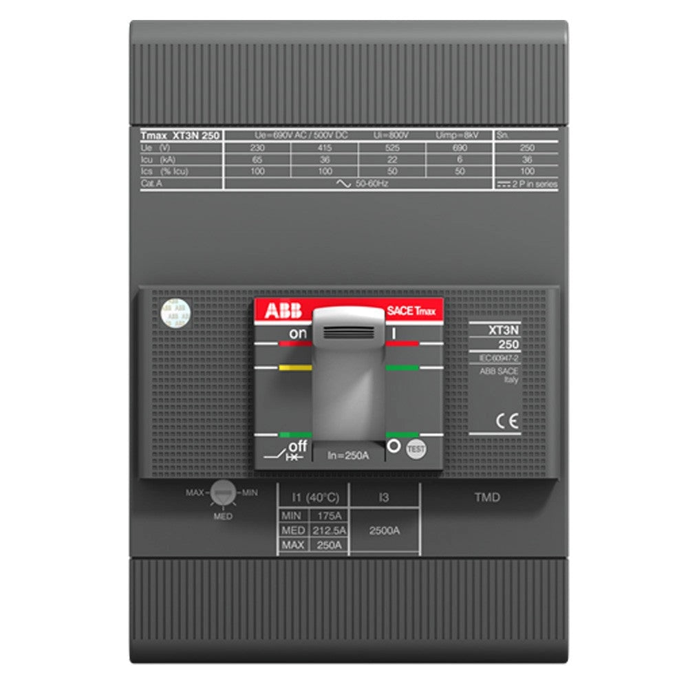 Interruttore magnetotermico 160A 3 poli XT3 Abb