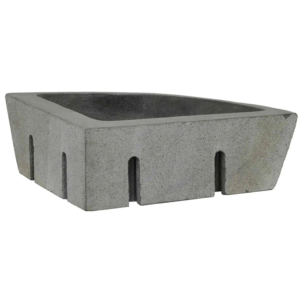 Lavabo Grigio (38-45) x (38-45) x 12 cm Pietra di Fiume 4103954