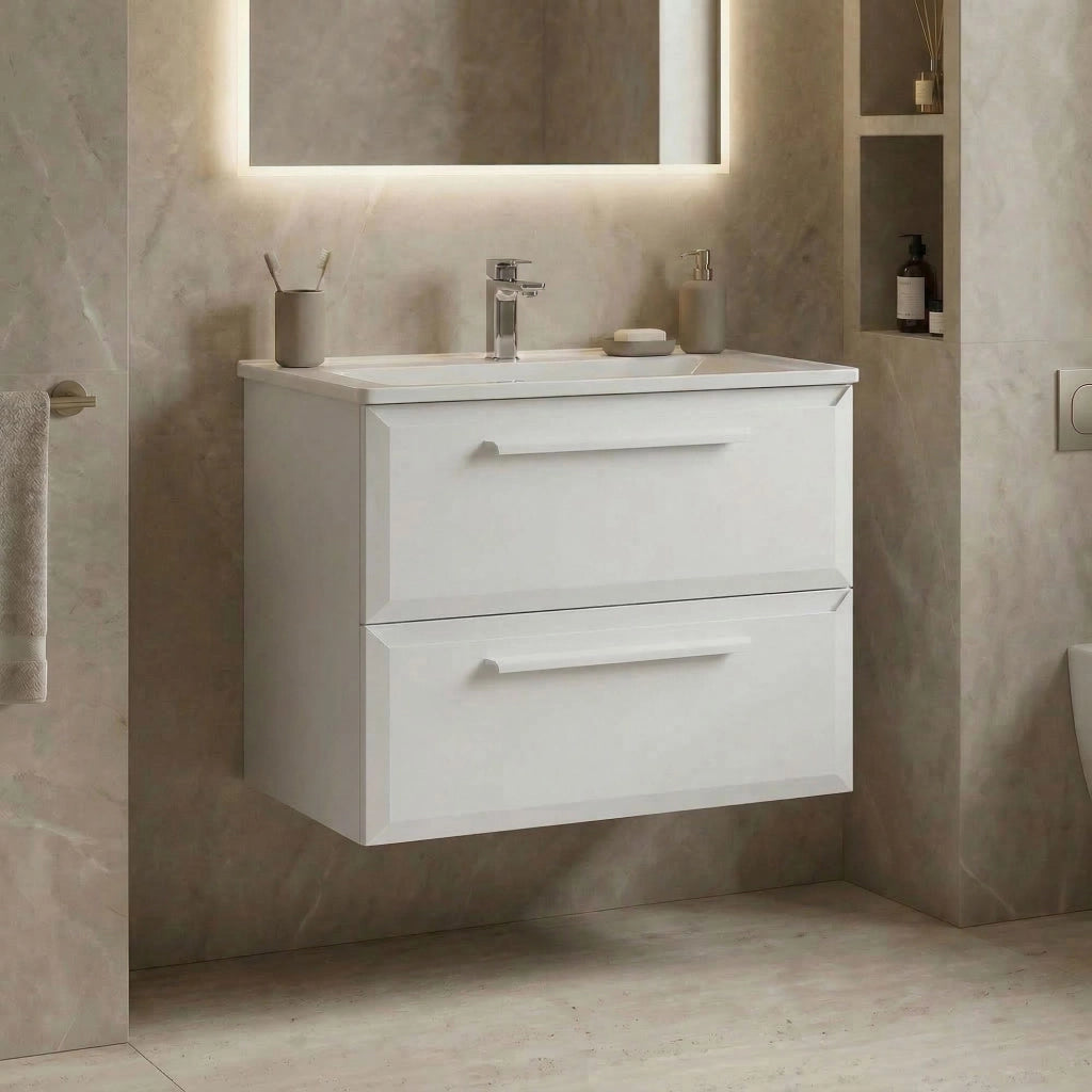 Mobile lavabo "Nuvola 65 v2" - 65 x 50 x 62 cm - Bianco