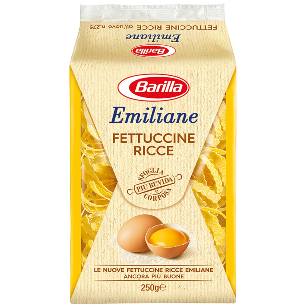 Barilla emiliane fettuccine ricce all'uovo 250 grammi