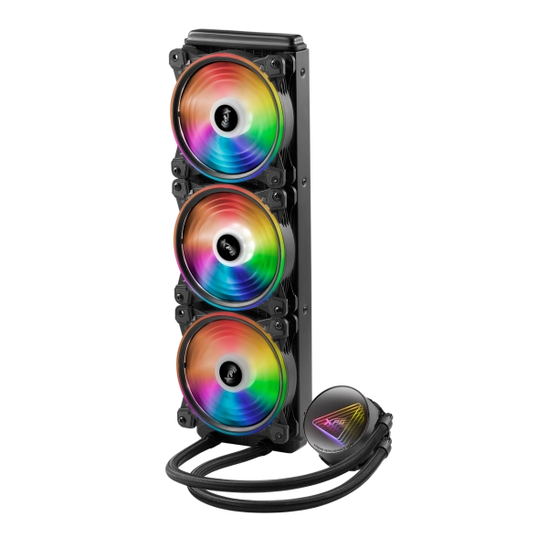 ADATA XPG DISSIPATORE CPU ACQUA LEVANTE X 360 ARGB BLACK RGB MIRROR PUMP HEAD
