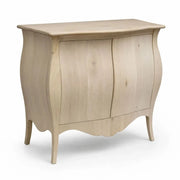 Credenza sagomata 2 porte legno grezzo 120x54x94 (2146) - Mobili 2G