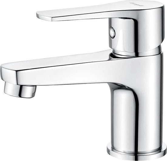Kraan per vasca con miscelatore a rilascio freddo con 40 cm tubi freddo/caldo, miscelatore per vasca, facile da installare, miscelatore per vasca in bagno, miscelatore per vasca in acciaio inossidabile, cromato, argenteo.