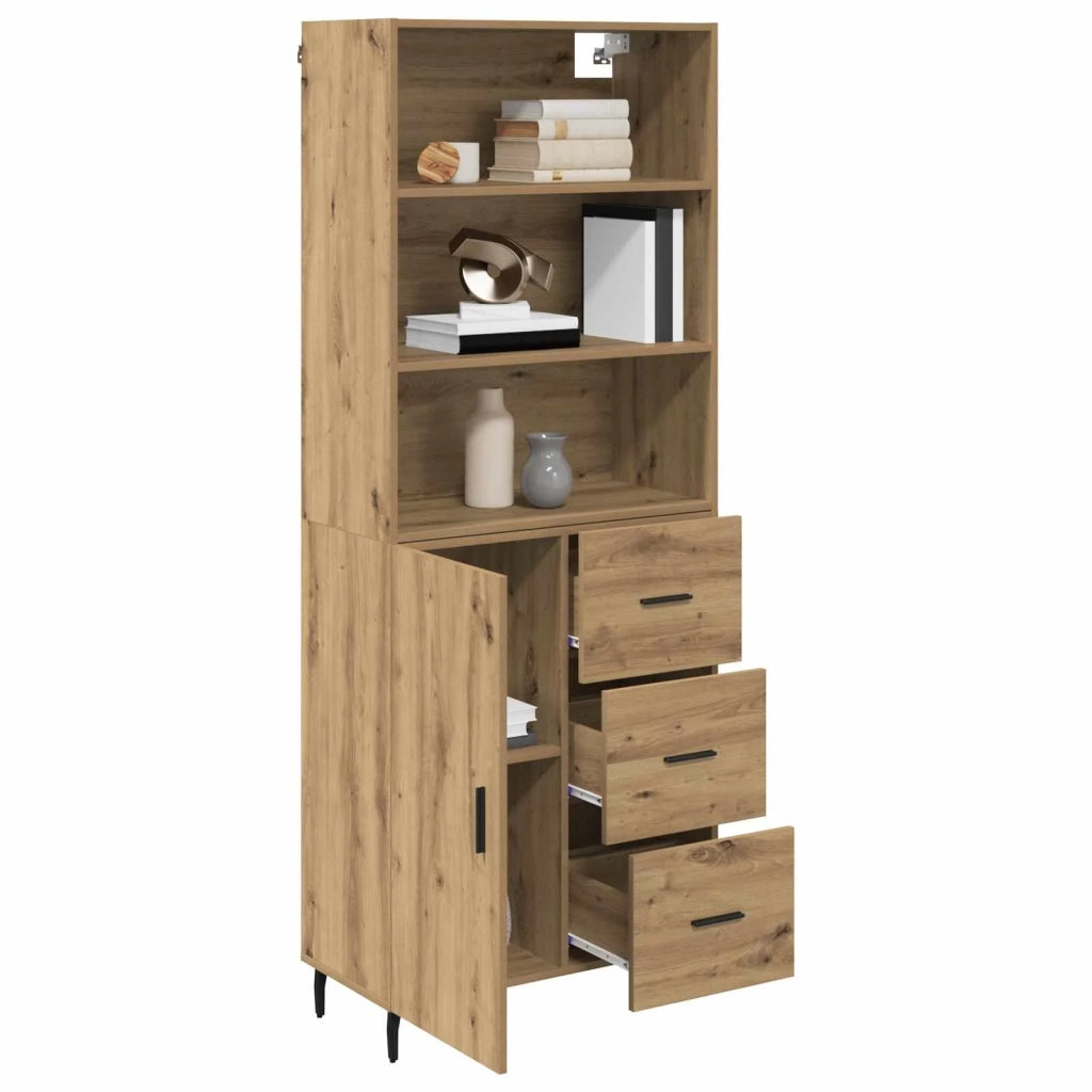 Credenza con cassetto Rovere artigianale 69,5 x 34 x 180 cm 3416043
