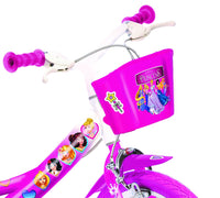 SCH PRINCESS 14", bicicletta per bambini, adatta ad etÃ  tra i 4 e i 6 anni, per altezza tra 100 e 120 cm, con cestino