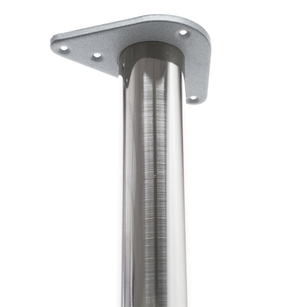 Set 4 gambe per tavolo regolabili in acciaio inox nichel Ø 60mm 1100mm Piedi per mobili