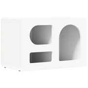 Mobile porta TV moderno e funzionale 60 x 35 x 40 cm realizzato in legno composito bianco 02_0054773