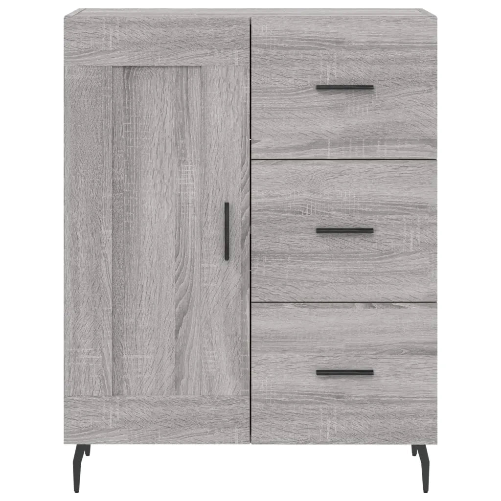 Credenza | Madia | Buffet da pranzo | Armadio da pranzo Grigio Sonoma 69,5x34x180 cm in Legno Multistrato