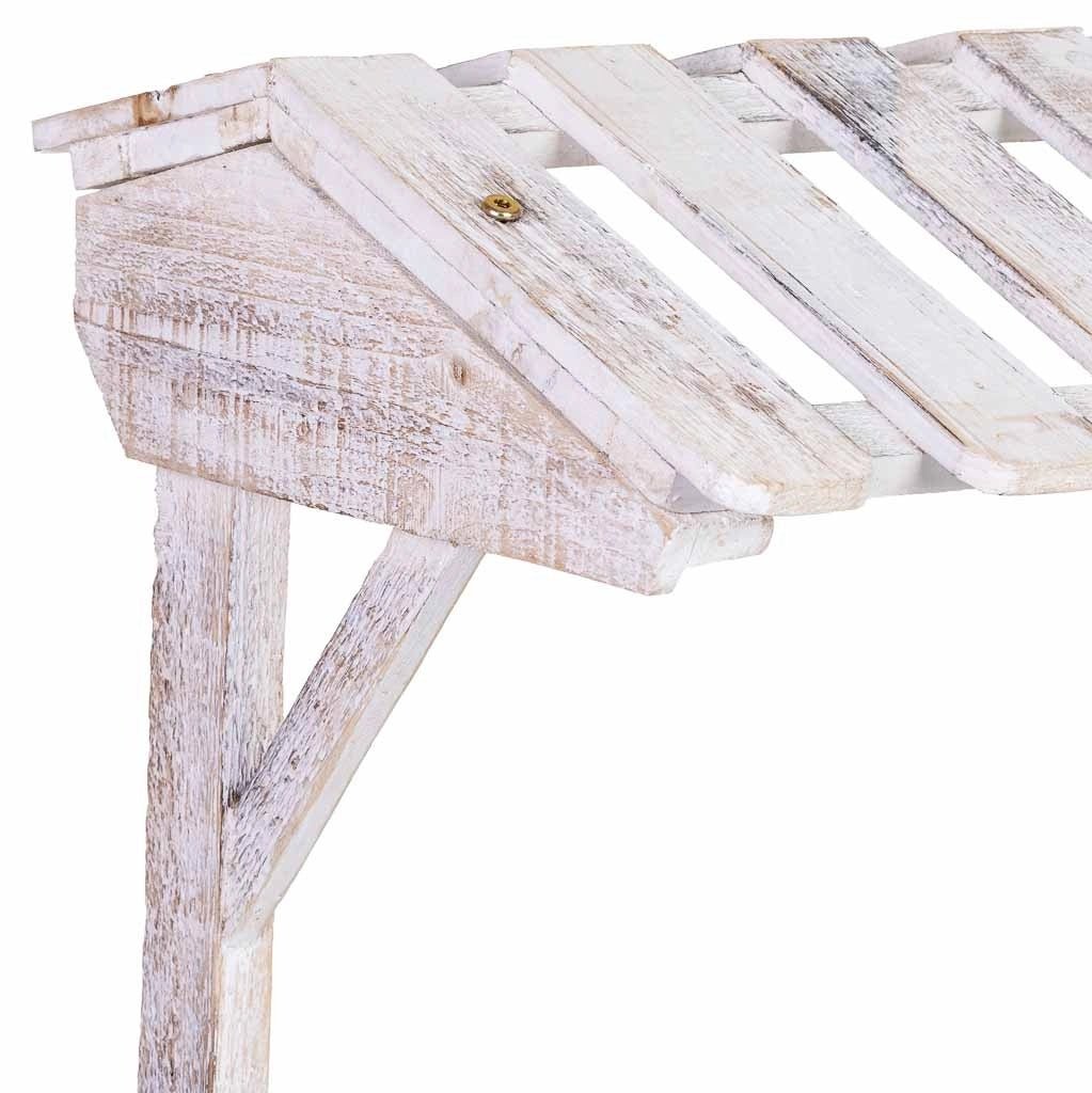 Carrello espositivo-scaffale in legno 80x45x140h cm