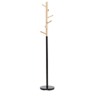 Appendiabiti da terra in legno di colore marrone e nero 170 cm ingresso soggiorno scandinavo