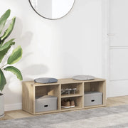 Panca Porta Scarpe Rovere Sonoma 105x35x35 cm Legno Multistrato 804466