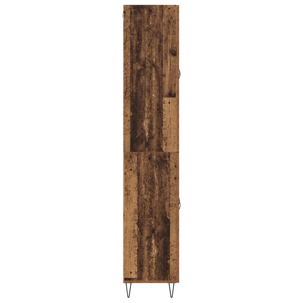 Credenza | Madia | Buffet da pranzo | Armadio da pranzo Legno vecchio 69,5 x 34 x 180 cm Legno multistrato