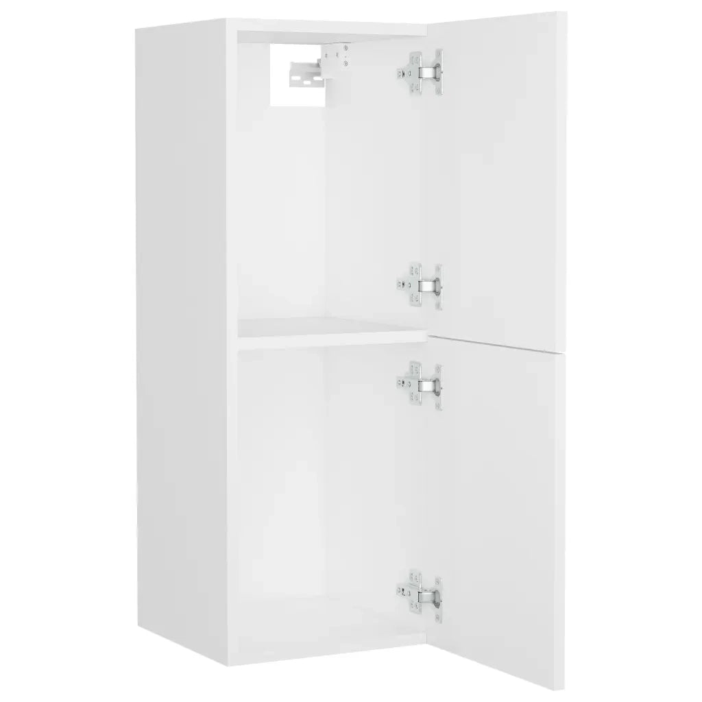Set Mobili da Bagno | Armadio da bagno Bianco in Truciolato