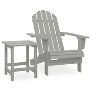 Sedia da giardino con tavolo in legno di abete grigio 02_0013329