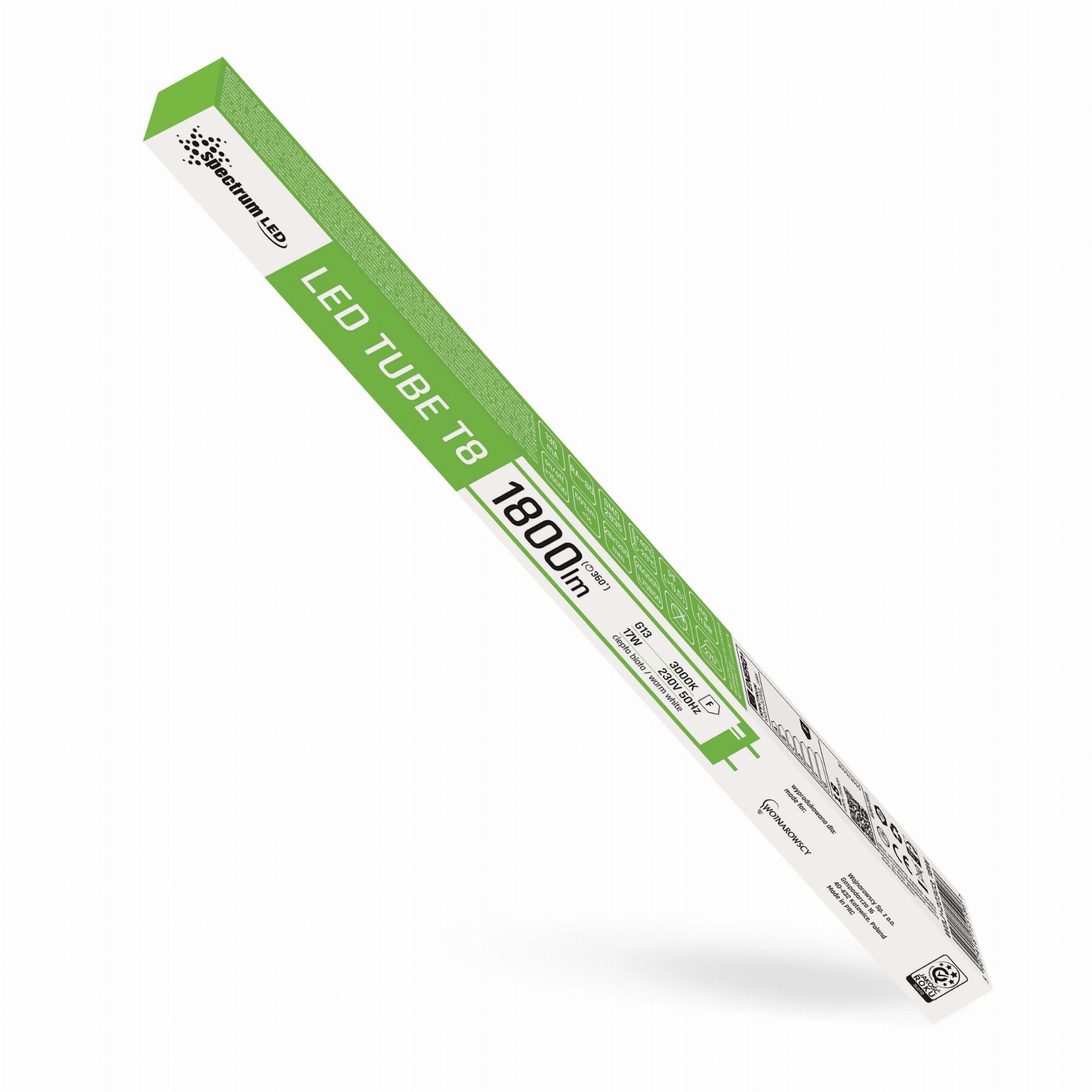 Tubo / Lampada Fluorescente A Led Warm White 120cm T8 230v 17w Woj+22303