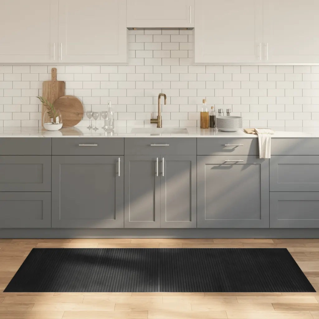 Tappeto Rettangolare Grigio 80x200 cm in BambÃ¹