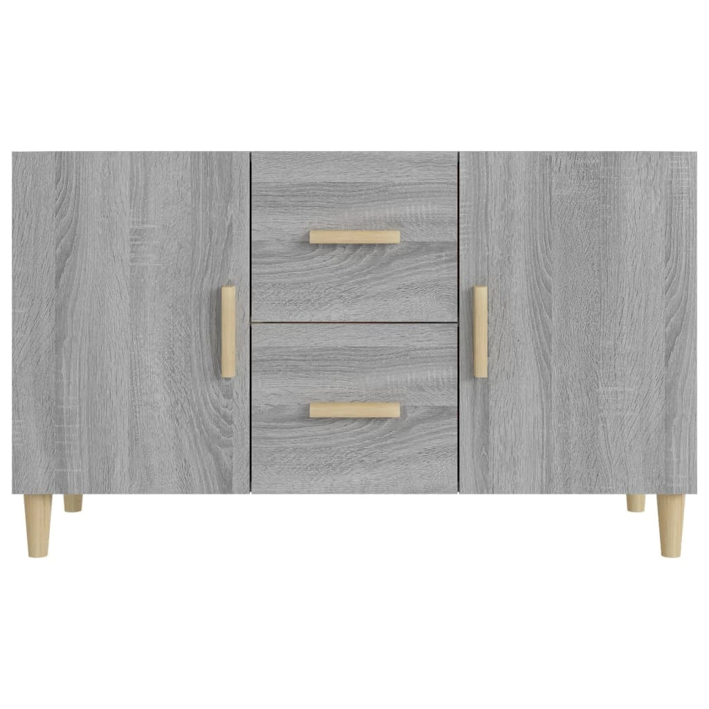 Buffet credenza cassettiera armadio mobile contenitore organizer cucina soggiorno rovere Sonoma 100 x 36 x 60 cm legno ingegnerizzato grigio 02_0036254