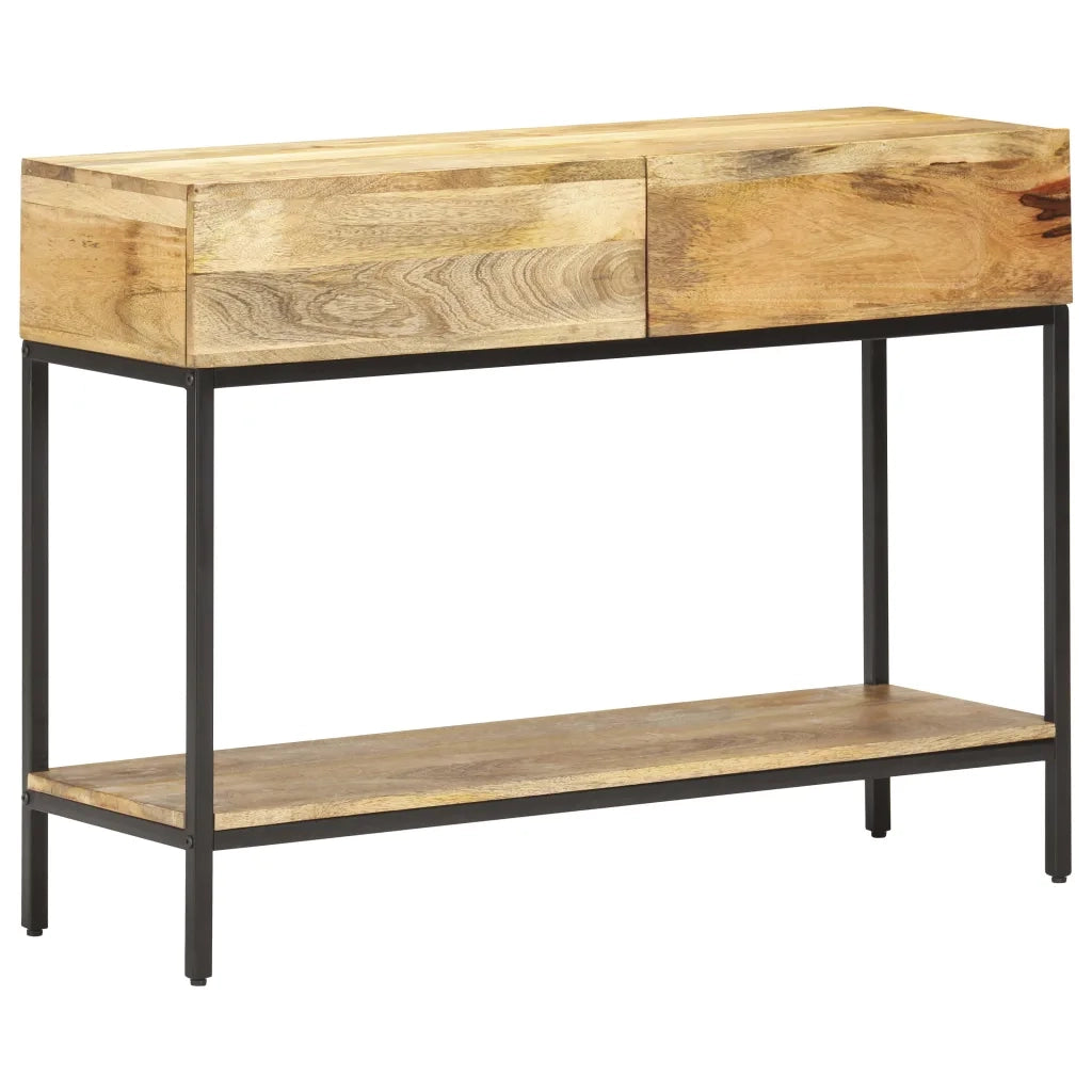 Tavolo Consolle 100x35x76 cm in Legno Massello di Mango