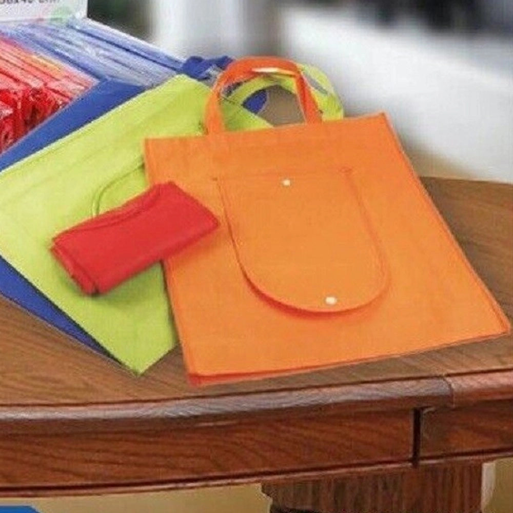 Trade Shop - Set 2 Pz Borsa Borselli Spesa Portamonete Tnt Pieghevole 36x40 Cm Colorata 38642 -