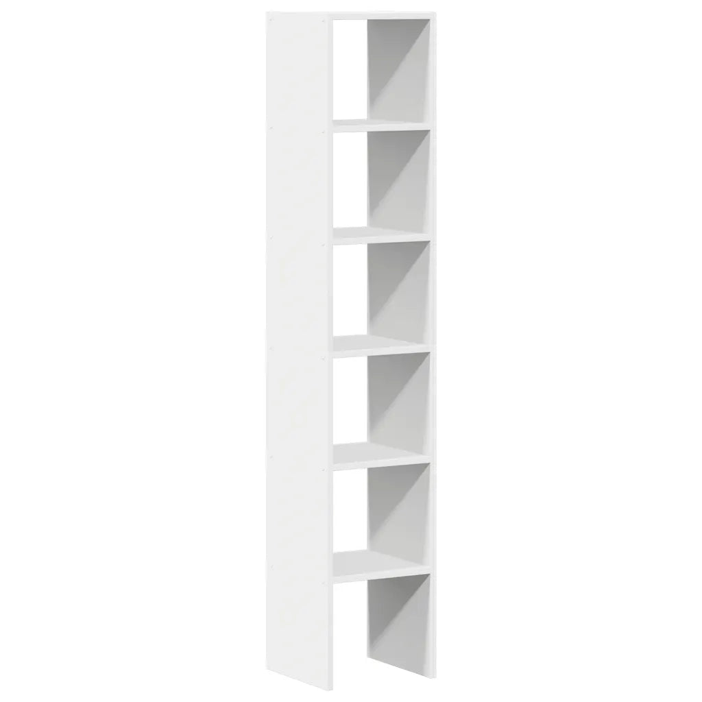 vidaXL Librerie 2 pz Impilabili Bianchi 30x30x80 cm Legno Multistrato