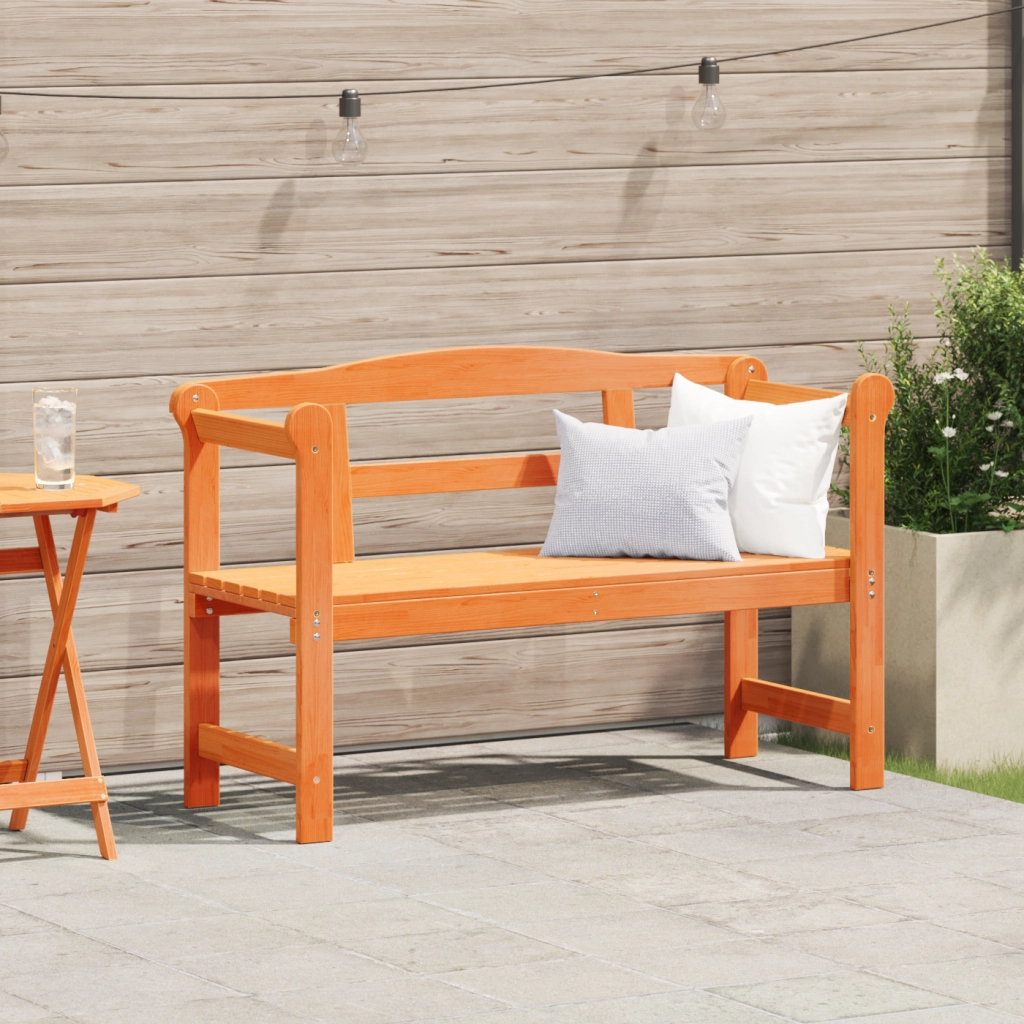 Panchina da Esterno Acacia 119x76x44 cm Legno Massello