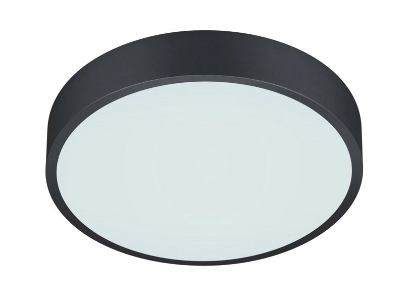 Plafoniera da Interno a LED in Metallo Nero Opaco