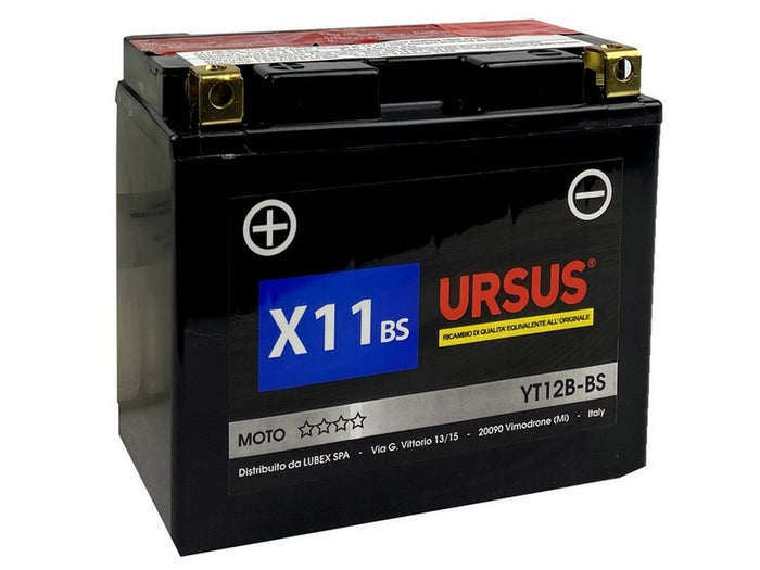 batteria avviamento moto ursus x11 bs 11 ah mm. 151x69x130 h cod:ferx.vit55490