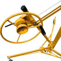 Sollevatore pannelli cartongesso max 68kg, altezza 188-487cm, Carrello Alzapannelli Alzalastre