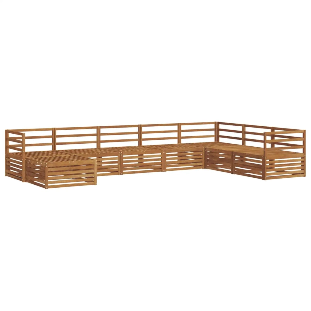 Set di divani da esterno 8 pcs Naturale