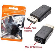 Trade Shop - Adattatore Convertitore Da Displayport Maschio A Mini Displayport Femmina Dp-2209 -