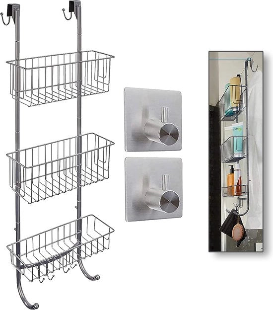 Doucherek Telescopico - Doucherek per Bagno con Estensione - Doucherek per Angoli - Doucherek Senza Fori