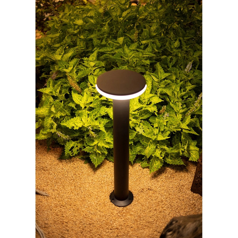 Mac Floor XL Nera 4000K - Paletto a led da esterno in alluminio 12W IP65 h60cm - Luce verso il basso - Beneito & Faure