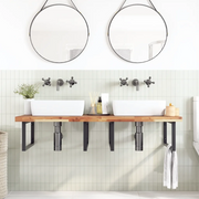 Piano da Bagno Finitura a Olio 140x60x4 cm in Legno di Acacia 3279718