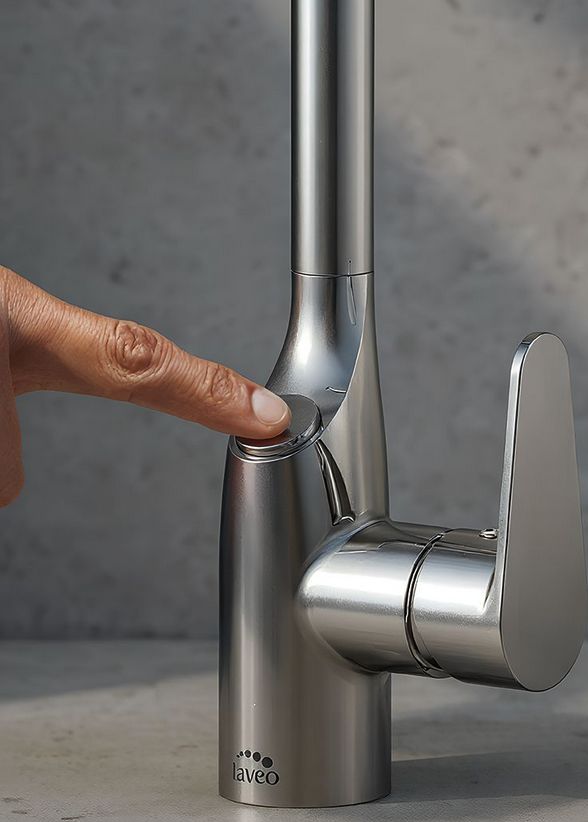 Miscelatore cucina con Filtro acqua potabile | Cromato e Design Moderno