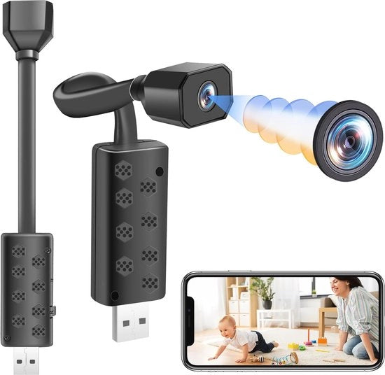 Cassa Segreta HD 1080P con Visione Notturna - Camera WiFi Nascosta per Sorveglianza Domestica