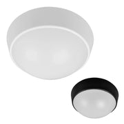 Plafoniera tonda led da parete e soffitto colore nero o bianco mod. Oviedo