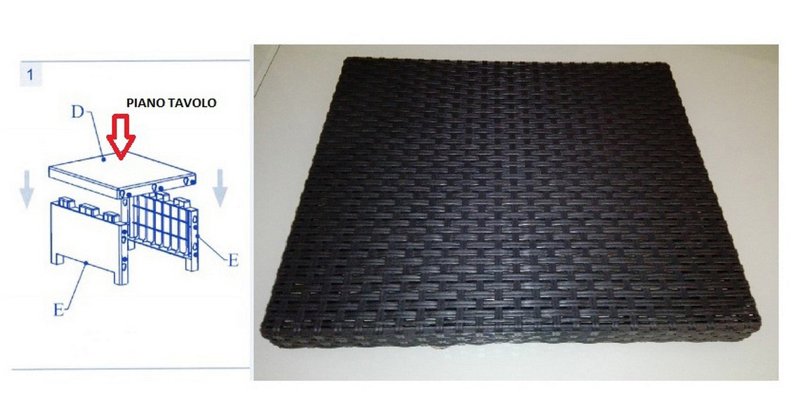 piano tavolo d x salotto capri antracite cod:ferx.602216