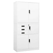 Armadio per Ufficio Bianco 90x40x180 cm in Acciaio cod mxl 43997