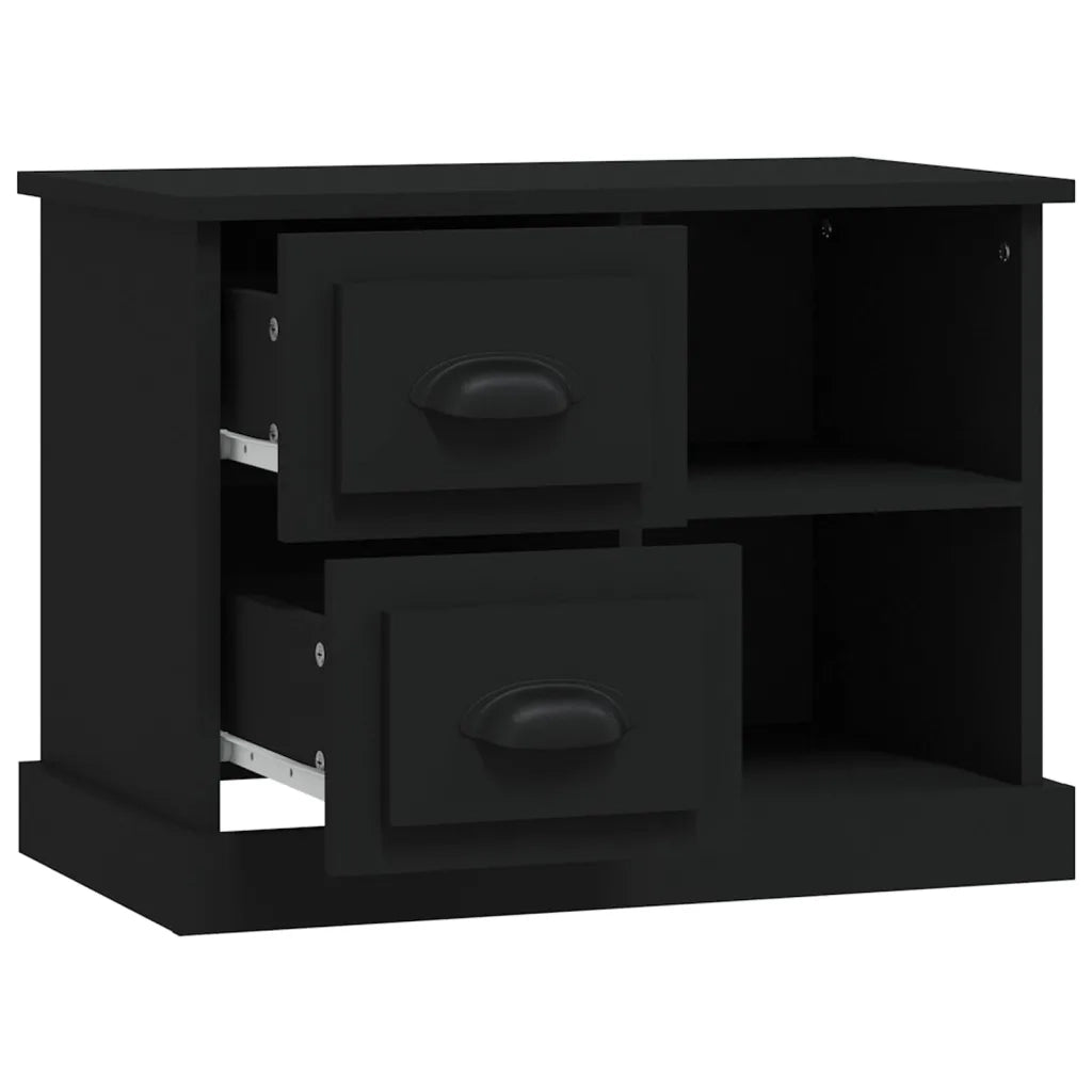 Comodino Nero 60x35,5x45 cm 816369