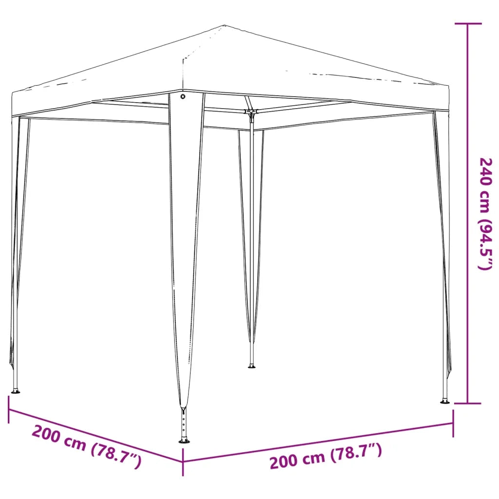Tendone per Feste 2x2 m Bianco